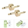 thumbnail image 1 of OUSITAID 2 Pack 1/4 Inch 6.35mm Z Type Guitar Effect Pedal Coupler Connector Guitar Pedal Board Accessory, 1 of 7