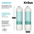 thumbnail image 3 of KRAUS Replacement Filter Cartridges for Purita 2-Stage Under Sink Water Filtration System with Carbon Block and Polypropylene Filters, 3 of 6