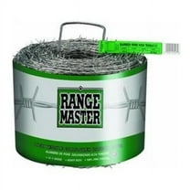 Mazeland Rangemaster Barbed Wire, 15.5 Gauge, Zinc Coated, 1320 ft Length, 4-Point Fencing