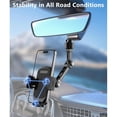 thumbnail image 2 of Universal Rear View Mirror Phone Holder - Premium Aluminum Alloy, Multi-Angle Adjustment, Suitable For Car & Truck, Fits All Cell Phones, 2 of 5