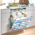thumbnail image 2 of Yayeee Magnetic Dishwasher Cover for The Front Decoration Home Kitchen Machine Sticker Protector, Orange Sailboats, 2 of 6