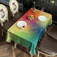thumbnail image 2 of Colorful Tie Dye Ink Splash Pattern Rectangle Tablecloth 60"x120",Waterproof Polyester Rectangle Table Cloth, Wipeable Spillproof Polyester Tablecloth for Dining, Camping, Indoor and Outdoor, 2 of 6