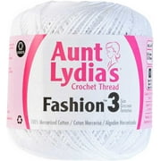 Aunt Lydia's Fashion Crochet Thread Size 3-White