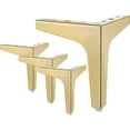 thumbnail image 1 of Patas para muebles de 7 "/17,5 cm, 4 pies de muebles triangulares de diamante de Metal modernos, reemplazo DIY para armario, sofá, silla otomana Adepaton  WMZL-816-9, 1 of 6