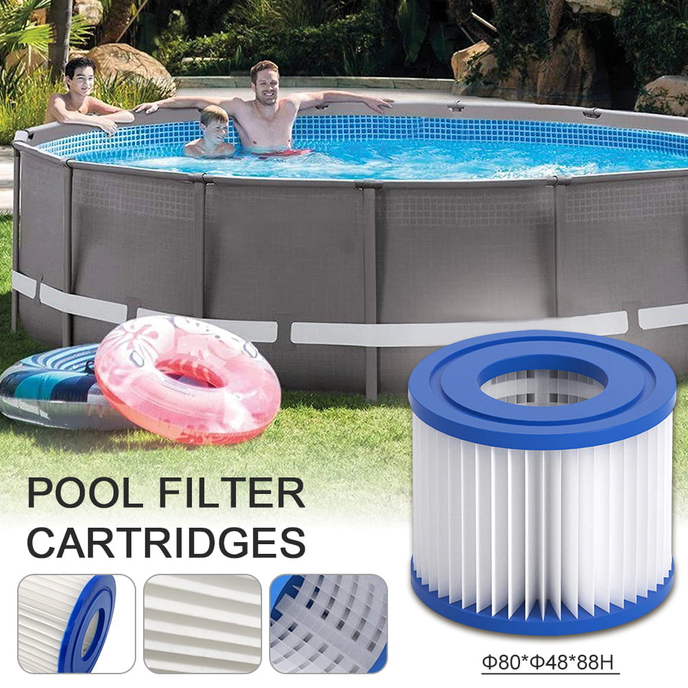 NEW LOT-4 Splash Time Pool Filter Cartridges Universal Type D Summer Waves Intex 