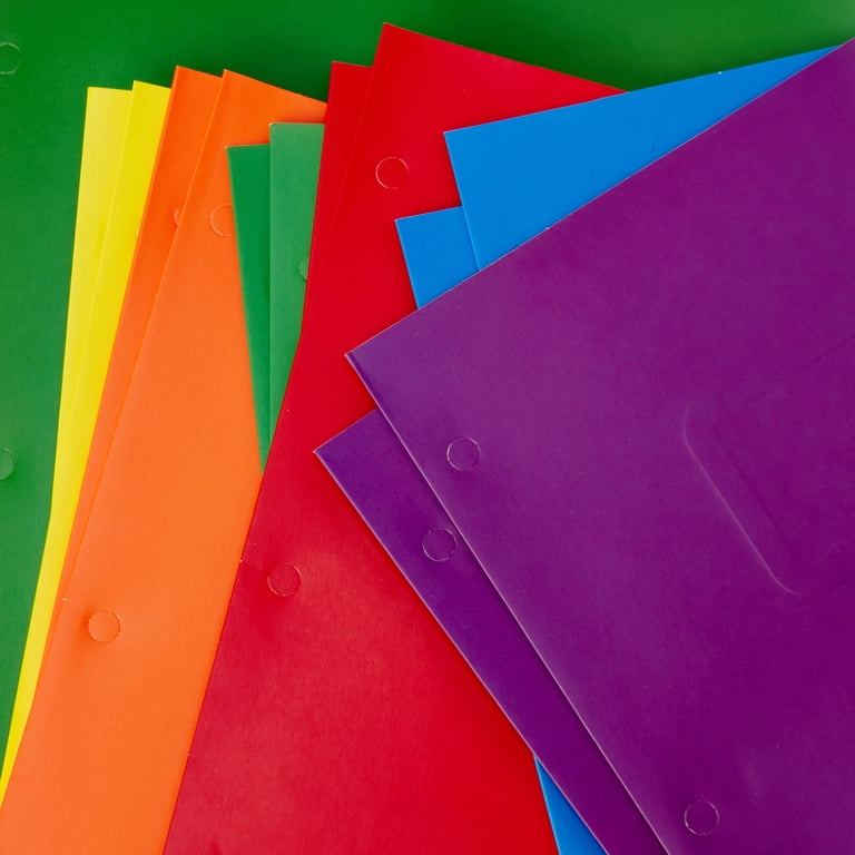 Pen+Gear Two Pocket Paper Portfolios, 50 Count, Assorted photo 5