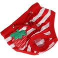thumbnail image 4 of Pet Pigs Physiological Pants Strawberry Pattern Pigs Sanitary Underwear Reusable DiapersRed S, 4 of 9