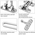 thumbnail image 5 of Door Lock Latch for Home & Hotel Security,Brushed Finish SUS-304 Stainless Steel Door Chain Lock,U-Swing Locks Front Door Locks for Kids, 5 of 7