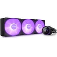 thumbnail image 2 of NZXT Kraken RGB 360mm - RL-KR360-B1- AIO RGB CPU Liquid Cooler - LCD Display - 3 x F120RGB Core Fans Radiator Fans Black LGA 1851/ 1700 / AM5 Compatible, 2 of 10