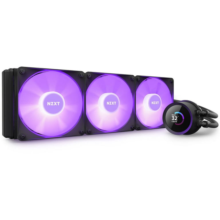 NZXT Kraken RGB 360mm AIO Cooler - LCD Display - 3 x F120RGB Fans