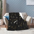 thumbnail image 3 of Balloons & Stars Doodles Blanket, Fluffy Soft Cozy Blanket Flannel Plush Microfiber Couch Throw, Bedding, 60"x50", 3 of 7