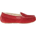 thumbnail image 6 of Old Friend Footwear Women's Bella Plush Nubuck Slippers 441310 (Ruby, 6), 6 of 7