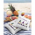 thumbnail image 3 of Pack of 2 Outdoor Pillow Covers, Happy Carnival Gnomes Waterproof Square Throw Pillowcase Cushion Decorative Pillow Covers for Couch Patio Tent, 18x18 in, 3 of 6