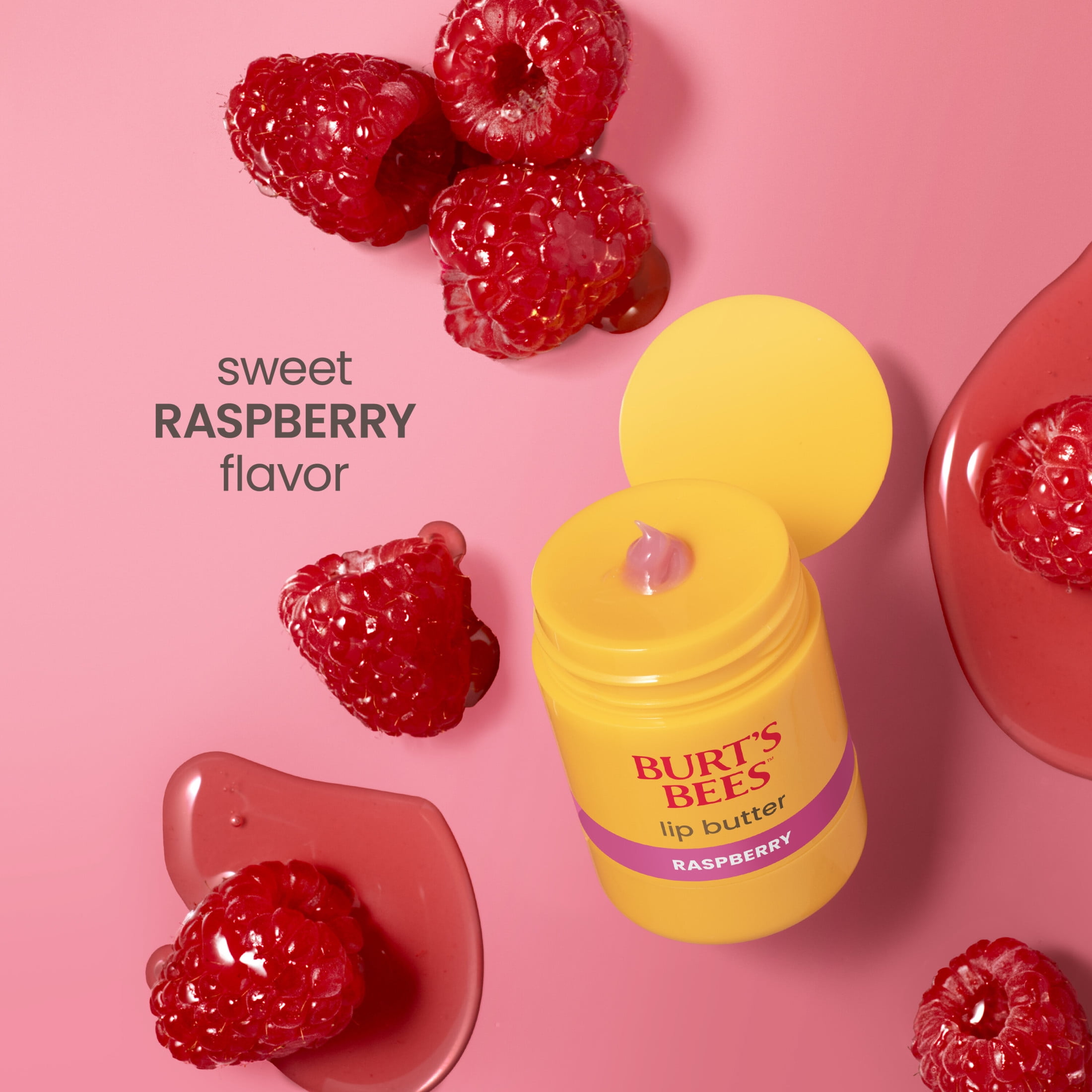 Burt's Bees Raspberry Lip Butter Balm, Twist Up Dispenser, 0.5 Oz.