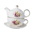 thumbnail image 3 of Porcelain Teapot and Cup Set Ceramic Tea Kettle Heat Resistant Unique Gift Flower Pattern Coffee Maker Kettle for Restaurant, 3 of 8