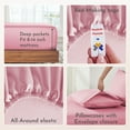 thumbnail image 6 of California Design Den 100% Cotton 4-Piece King Size Sheet Set, Doll Pink, 6 of 10