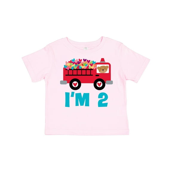 Inktastic Fire Truck 2nd Birthday Boys or Girls Toddler T-Shirt