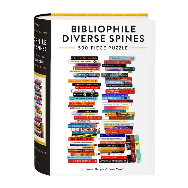 Puzzle Chronicle Books Bibliophile Diverse Spines, 500 piezas