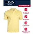 thumbnail image 2 of Chaps Men's Polo Shirt - Classic Fit Short Sleeve 2-Button Double Knit Cotton Polo Shirt (S-XL), 2 of 8