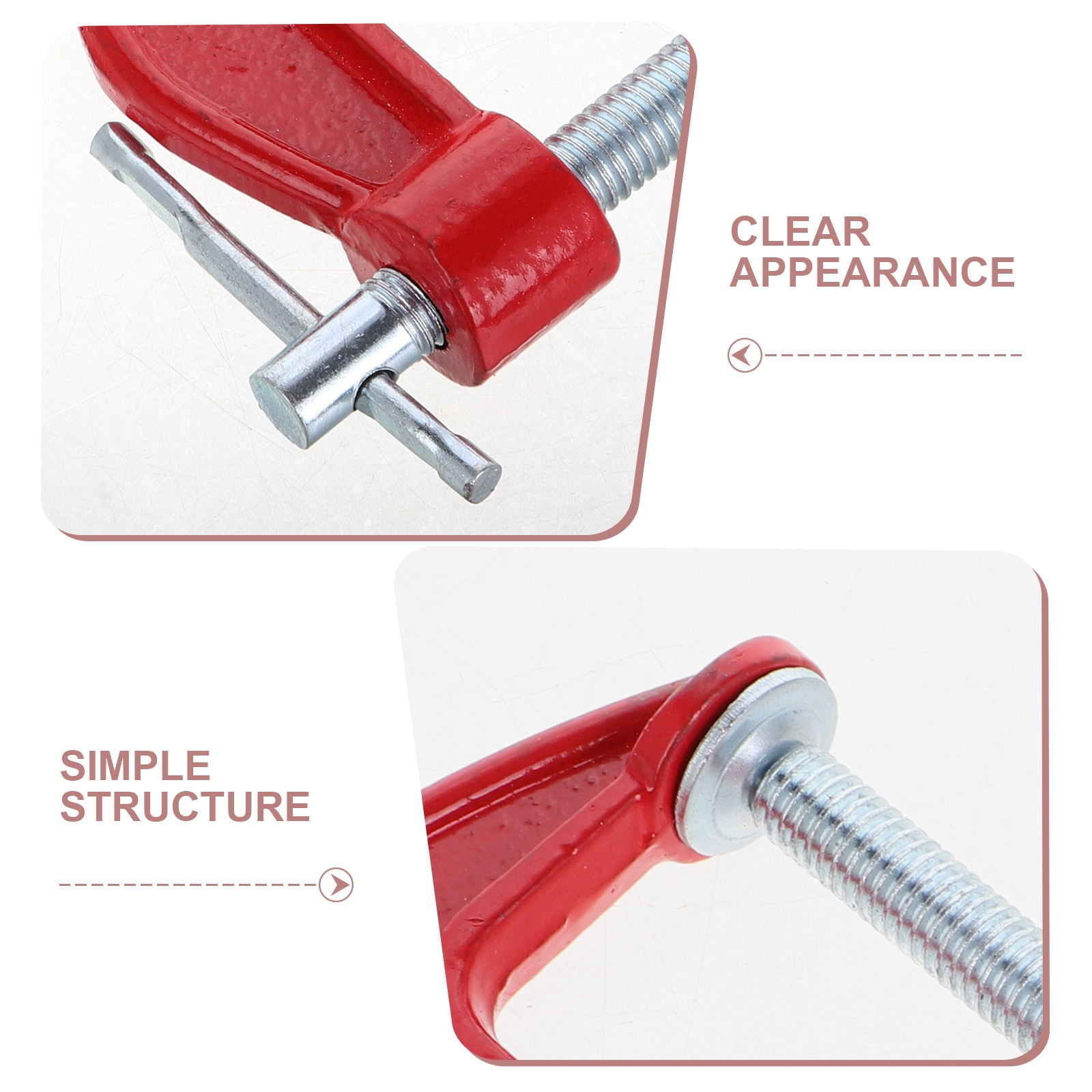 6pcs 3 Inch C Clamp Set Heavy Duty Steel C Clamp Industrial Strength C Clamps With 77mm Jaw Opening For Woodworking Welding And Building
