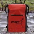 thumbnail image 2 of Para Al Aire Libre 25L Impermeable Mochila Plegable Mochila Montañismo (rojo), 2 of 8