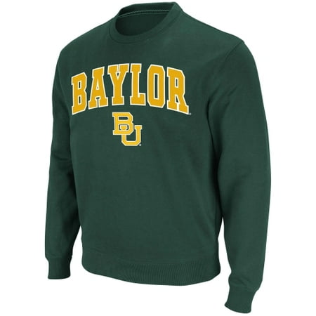 Stadium Crew Sweatshirt - Baylor Bears Stadium Athletic Arch & Logo Crew Pullover Sweatshirt - Green