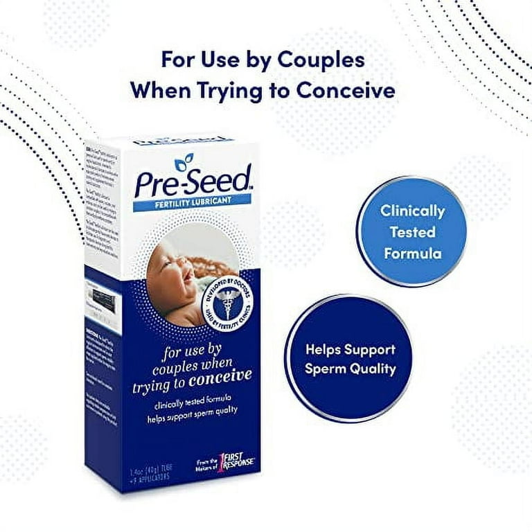 Pre-Seed Fertility Lubricant, Sperm-Friendly, pH Balanced, 1.4 oz, 9 ct
