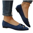 thumbnail image 5 of Jamicy Flats for Women Pointy Toe Loafer Flat Comfortable Work Shoes Cute Penny Loafer Slip On Ballet Flat Trendy Comfortable Flat Shoes, 5 of 9