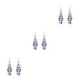 thumbnail image 1 of Sonducket Pendientes de aleación con gotas de colores para mujer, fáciles de usar y a la moda, con cuentas de colores, color azul Type1 NO1, 1 of 6