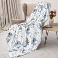 thumbnail image 3 of Rateoe Music Shark Pattern Flannel Throw Blanket, Ultra-soft Blanket for Bed, Couch, Car, Hypoallergenic Anti-pilling blanket-80"x60"(Vertical), 3 of 6