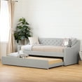 thumbnail image 4 of South Shore Tiara Upholstered Daybed With Trundle, Soft Gray, 4 of 14