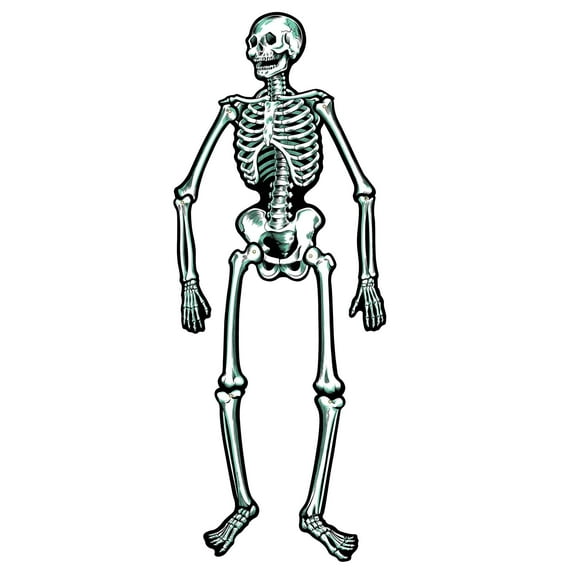 48 Piece Beistle Halloween Jointed Skeleton Decoration