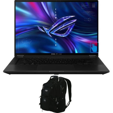 ASUS ROG Flow X16 GV601 Gaming/Entertainment Laptop (AMD Ryzen 9 6900HS 8-Core, 16.0in 165Hz Touch Wide QXGA (2560x1600), Win 11 Home) with Travel/Work Backpack