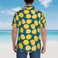 thumbnail image 6 of Haiem Lemon Printed Hawaiian Shirt for Men - Men’s Casual Beach Summer Shirts - Stretch Fabric with Modern Fit-XX-Large, 6 of 9