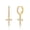 Hoop-CZ Cross, variant on 14K Gold Plated Huggie Hoop Earrings, S925 Sterling Silver Post Dangle Hoop Earrings Hypoallergenic Small Earrings with Charms Cross Bee Snake Evil Eye Star Huggie Jewelry for Women