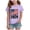 Tshirts-Purple, variant on kpoplk Girls American Pride T-Shirts 250 Years Anniversary Patriotic Tee USA Flag Print Short Sleeve Tops(Purple,5-6 Y)