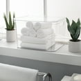 thumbnail image 6 of Simplify 4 Pack Large Plastic Lidded Storage Bin, Clear, 6 of 10