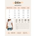 thumbnail image 6 of DOKOTOO Blouses for Women Wrap V Neck Short Sleeve Smocked Waist Peplum Tunic Tops Casual Business Work Shirts, 6 of 7