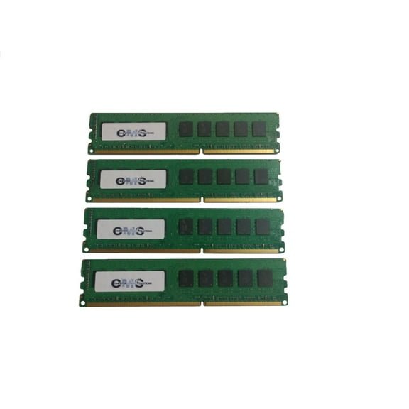 CMS 32GB (4X8GB) DDR3 10600 1333MHZ ECC NON REGISTERED DIMM Memory Ram Upgrade Compatible with Apple® Mac Pro "Twelve Core" 3.06 For Server Only - B88