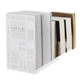 thumbnail image 5 of Aspire 1 Pair Metal Bookends, Checked Book Ends, Modern Design Heavy Duty Book Shelf Holder, White Book Ends for Desk, 5 of 7
