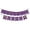 Purple, variant on Graduation Party Banner, Red Glittery CONGRATS GRAD Hanging Ornament, 1 Pack Decorative Pennant Garland, for 2025 Graduation Party Home Classroom Indoor Outdoor Photo Booth Background Decorations