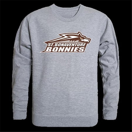 W Republic Products  College Crewneck, St. Bonaventure, Heather Grey - 2X