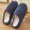 Navy, variant on Trendy Women Plush Lined Indoor Slippers Snug Closed Toe Flat Sole Super Soft Fleece for Cotton Slippers Bedroom and Household Daily Time Use Yellow 7.5-7.5(40)