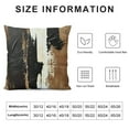 thumbnail image 5 of YINGXI  Abstract Black Brown Art Pillow Covers Decorative Throw Pillowcase  Square Couch Cushion Cover for Home Decor Sofa Living Room Bed Car Sofa 18x18in, 5 of 5
