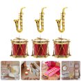 thumbnail image 3 of 3 Ensembles Mini Instruments de Musique Mini Tambours Miniatures Saxophone Accessoire Photo pour Maison de Poupées, 3 of 6