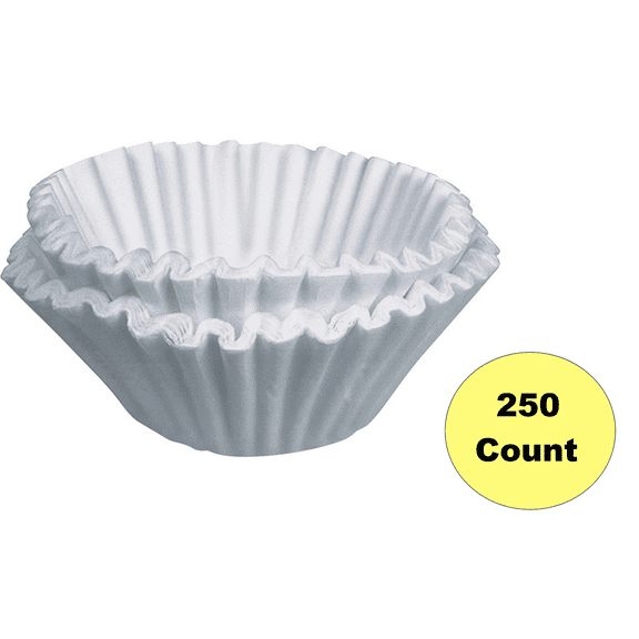 BUNN, BCF250,Commercial Coffee Filters, 250 Count/ Box, White