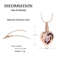 thumbnail image 2 of Heart Urn Locket Cremation Jewelry for Ashes Holder Dolphin Memory Necklace Sea Waves Ash Urn Necklace Memorial Jewelry, 2 of 7