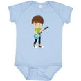 thumbnail image 3 of Inktastic Rock Boy, Brown Hair, Boy Playing Guitar In Band Boys Baby Bodysuit, 3 of 5