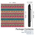 thumbnail image 2 of Large Boho Mahjong Table Mat 31.5x31.5 Inch Extra Large Rubber Game Pad with Anti-Slip Backing and Noise Reducing Surface for Tiles Cards and Board Games, 2 of 7