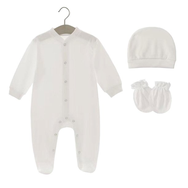 Monos sombrero de muselina guantes conjunto de ropa accesorios para sesión de fotos regalo de ducha infantil